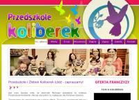 Strona internetowa z Koliberek. Przedszkole Niepubliczne
