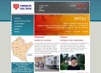 Strona internetowa z Ośrodek Diagnostyczny Chorób Nowotworowych Fundacji SOS Życie