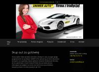 Strona internetowa z Uniwer Auto