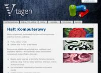 Vitagen-Bis. Sylwia i Wiktor Przybylscy. Haft Komputerowy