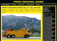 Strona internetowa z Assistance Pomoc Drogowa