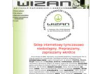 Strona internetowa z WIZAN Art. Biurowe i Papiernicze