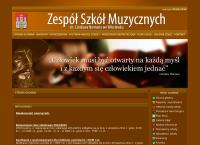Strona internetowa z Zespół Szkół Muzycznych