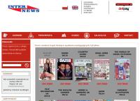 Strona internetowa z Internews. Sp.j. G. Stępień. Import i Dystrybucja Obcojęzycznych Dzienników, Czasopism i Książek