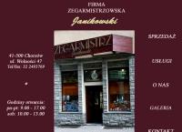 Strona internetowa z Janikowski Grzegorz. Usługi zegarmistrzowskie
