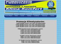 Strona internetowa z Klima-Komfort