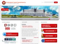 Strona internetowa z Podhalański Szpital Specjalistyczny