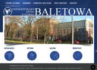 Strona internetowa z Ogólnokształcąca Szkoła Baletowa