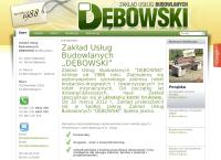 Strona internetowa z Dębowski Zakład Usług Budowlanych