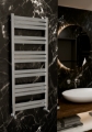 Grzejnik łazienkowy WarmDesign LACERTA 1180x500 Szczotkowana stal nierdzewna