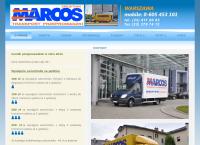 Strona internetowa z Marcos - Przeprowadzki Warszawa