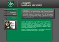 Strona internetowa z Anna Jacak Kancelaria Adwokacka