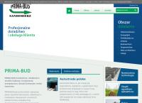 Strona internetowa z Ppuh Prima-Bud