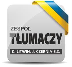 Zespół Tłumaczy K. LITWIN, J. CZERNIA S.C.