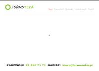 Strona internetowa z Formoteka Producent Reklamy Wizualnej Warszawa