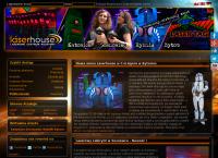 Strona internetowa z Laserhouse - Laserowe Centrum Rozrywki
