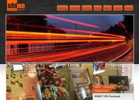 Strona internetowa z Shine