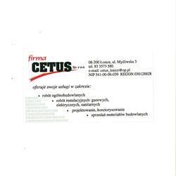 Cetus. Sp. Z O.o.