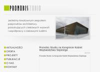 Strona internetowa z Pronobis Studio. Pronobis G.