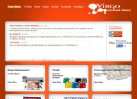 Strona internetowa z Pracownia Reklamy VIRGO