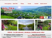 Strona internetowa z Willa EWA Pokoje Gościnne