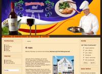 Strona internetowa z Pod Winogronami. Restauracja