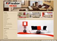 Strona internetowa z Fiedor. Pphu. Sklep Meblowy