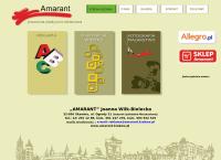 Strona internetowa z Amarant. Pracownia Plastyczno - Reklamowa