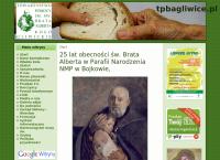 Strona internetowa z Towarzystwo Pomocy Im. Św. Brata Alberta. Koło Gliwickie