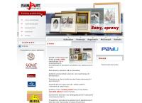 Strona internetowa z Ramart. Producent obrazów, ram, opraw