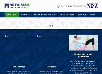 Strona internetowa z Orto-Max Sklep Medyczny