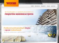 Strona internetowa z TYSAND SP. J.