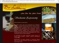 Strona internetowa z Lotos. Bar