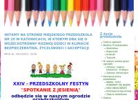 Strona internetowa z Przedszkole nr 20 Miejskie