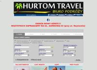Strona internetowa z Hurtom Travel. Biuro Podróży