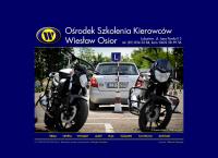 Strona internetowa z Osior Wiesław. Ośrodek Szkolenia Kierowców