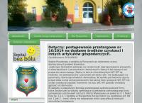 Strona internetowa z Szpital Powiatowy w Pyrzycach