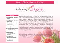 Strona internetowa z Kwiaciarnia Kwiatowy Zakątek