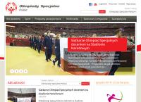 Strona internetowa z Olimpiady Specjalne - Polska