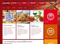 Strona internetowa z Nirvana Dwa. Pizzeria