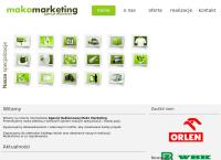 Strona internetowa z Mako Marketing Waldemar Kotlarski