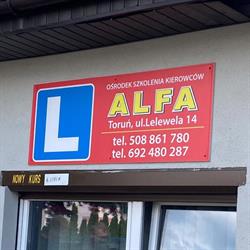Alfa. Ośrodek Szkolenia Kierowców. Cyrklaff