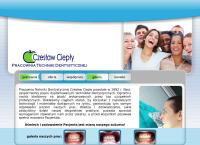 Strona internetowa z Ciepły C. Pracownia techniki dentystycznej