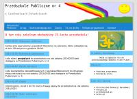 Strona internetowa z Przedszkole nr 4
