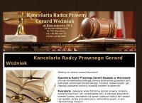 Strona internetowa z Woźniak Gerard. Kancelaria radcy prawnego
