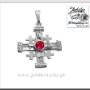 Silver Jerusalem cross
