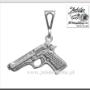 Srebrne wisiorek pistolet Beretta
