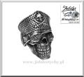 Srebrny sygnet 🏴‍☠️ pierścień pirata ☠️ trupia czacha piratów