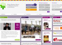 Strona internetowa z Biblioteka Publiczna Miejska. Filia Nr 2