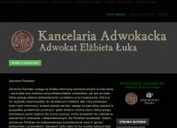 Strona internetowa z Adwokat Elżbieta Łuka